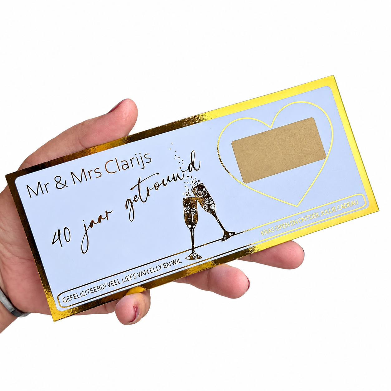 Foil ticket huwelijk