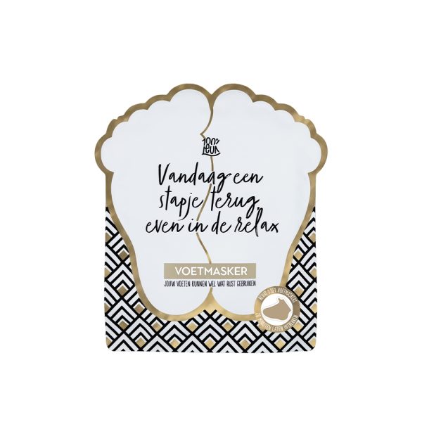Voetmasker - Vandaag een stapje terug, even in de relax
