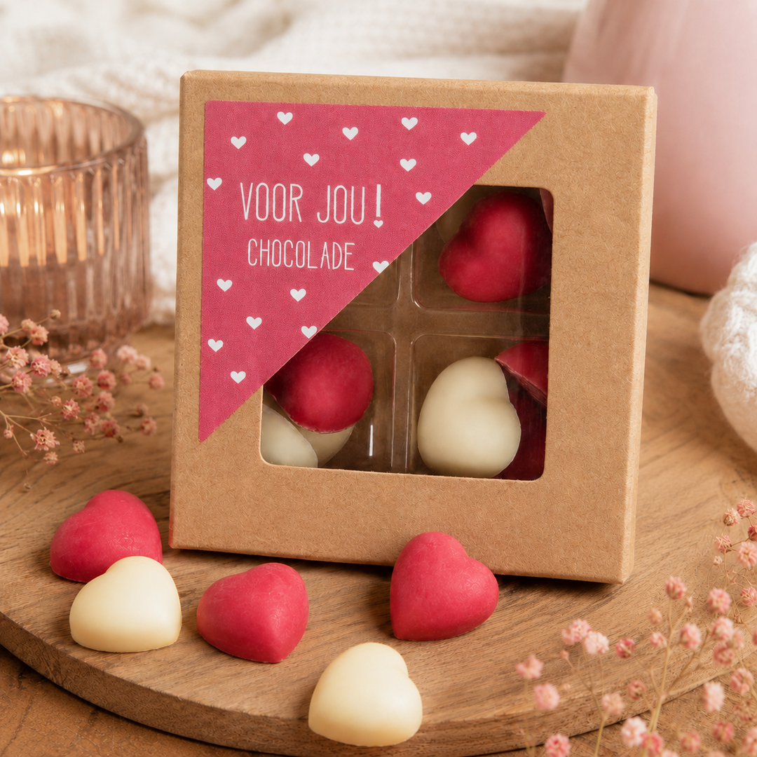 Voor jou chocolade hartjes
