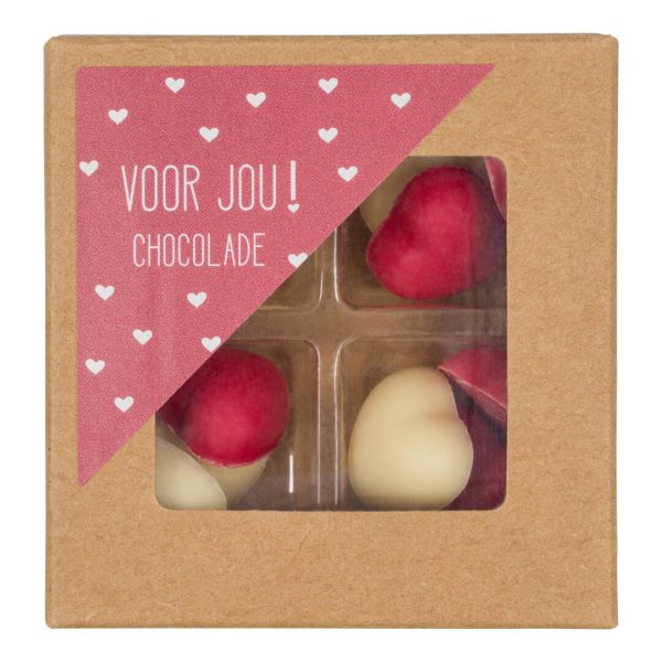 Voor jou chocolade - Hartjes